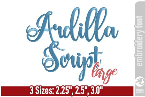 Download Ardilla Script Embroidery Font - Large - Premium Bundle
