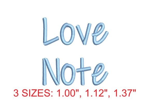 Download Love Note Embroidery Font - Embroidery font Collection