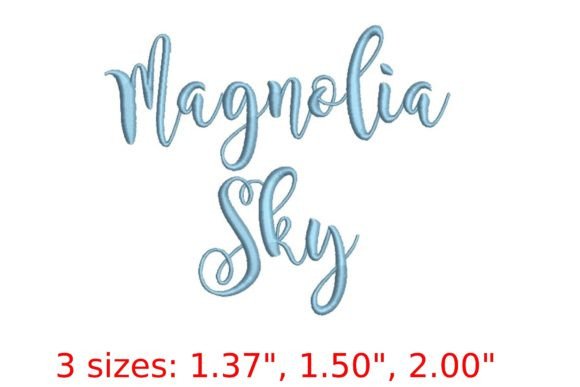 Download Magnolia Sky Embroidery Font - Premium Bundle